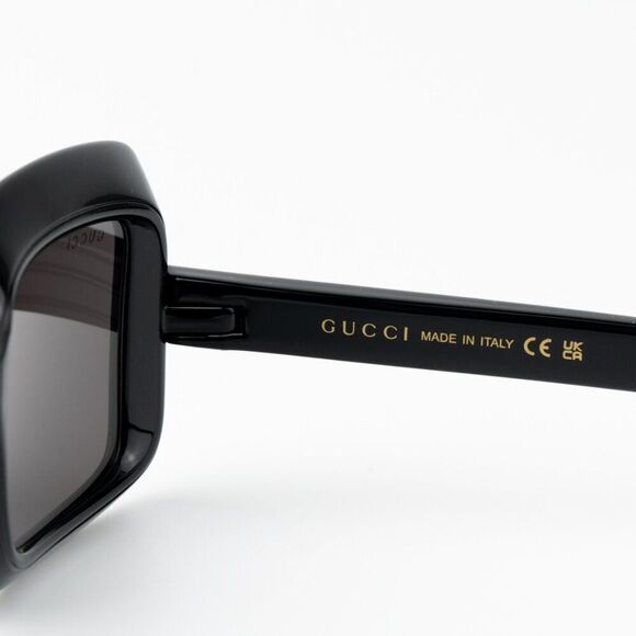 NEW Gucci GG1718S 001 Black Grey Women Square Sunglasses GG 1718S main image 6